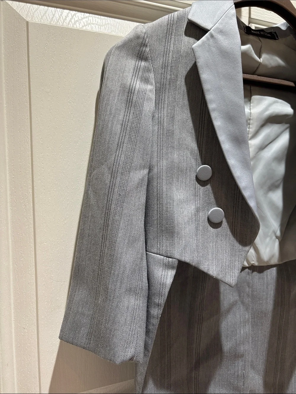 Boy’sLight Gray Formal Tailcoat Jacket